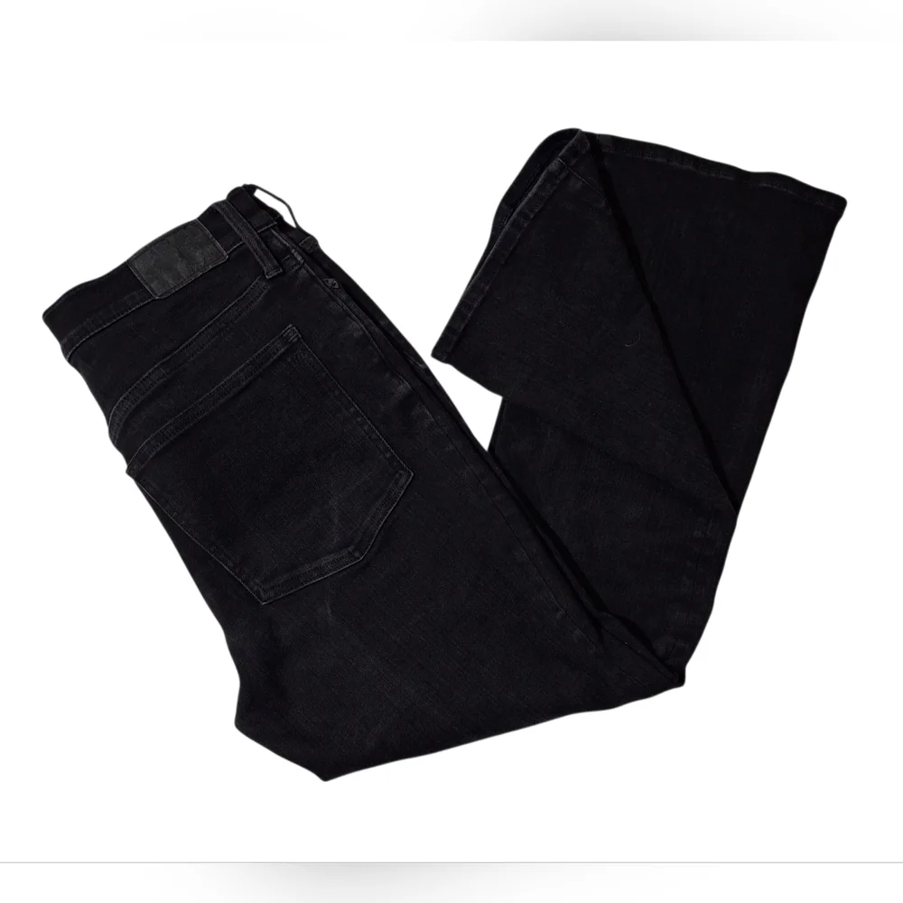 Madewell Women's Mid Rise Kick Out Black Cotton Denim Jeans Size 31 - Picture 11 of 15